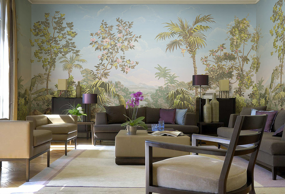 Фрески, пано, фотообои в интерьере!