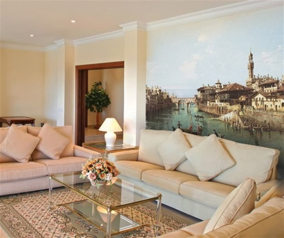 Фрески, пано, фотообои в интерьере!