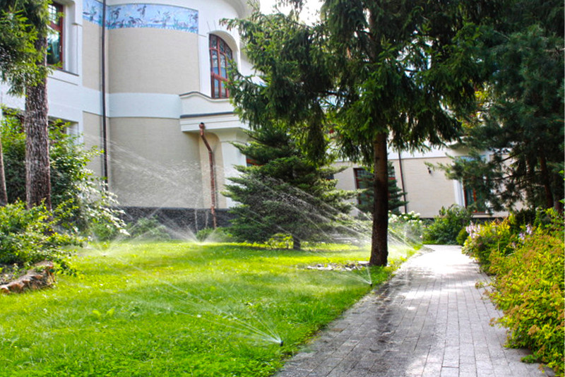 Дизайн участка 1 га - партерная часть - автополив.