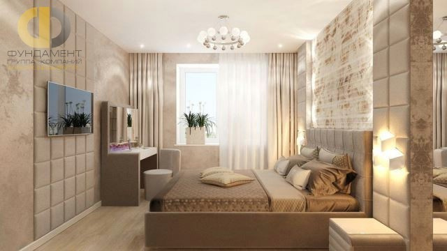 Современный стиль в интерьере 3-комнатной квартиры 74 кв. м