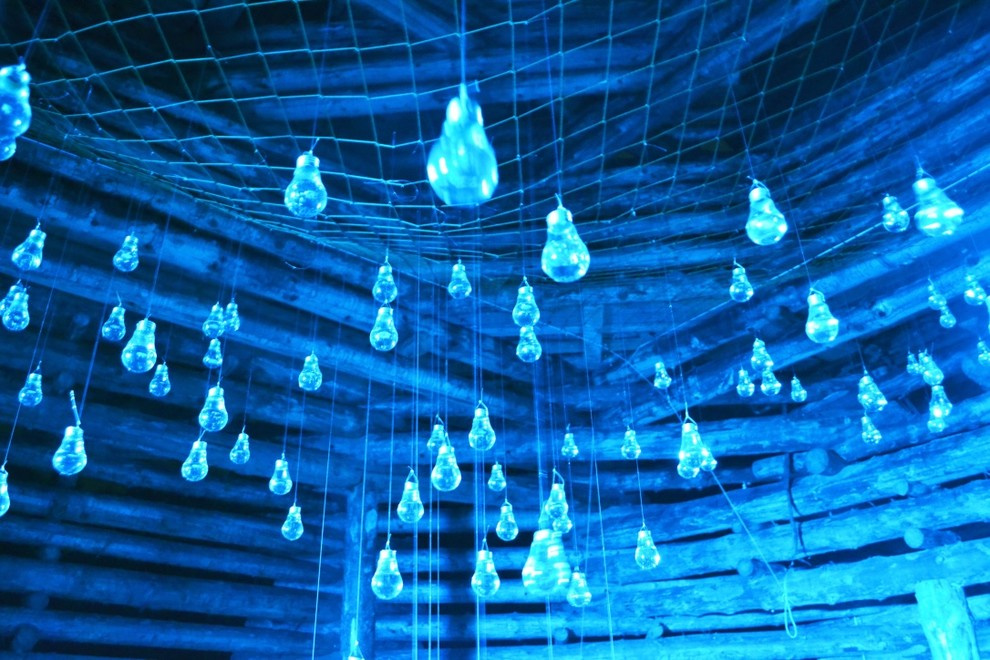 Архстояние 2015 - световая инсталлиция Ленивый Зиккурат