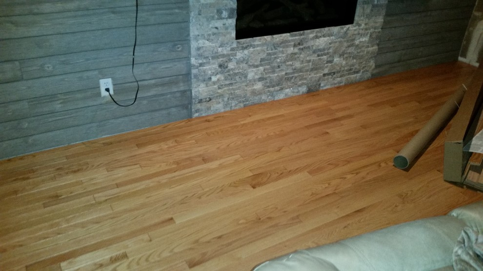 Install 2 1/4 prefinish red oak