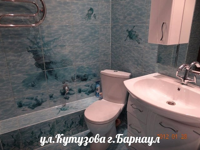 Ремонт санузла под ключ.Барнаул,ул. Кутузова .