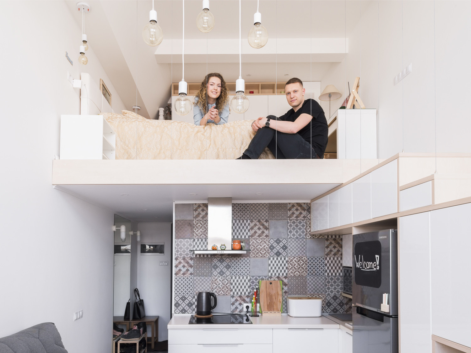 В гостях: Двухуровневая квартира для молодой пары