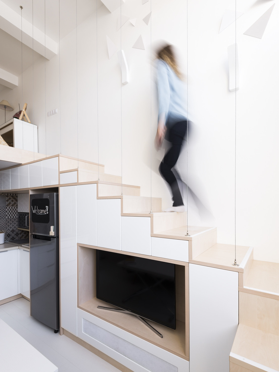 В гостях: Двухуровневая квартира для молодой пары