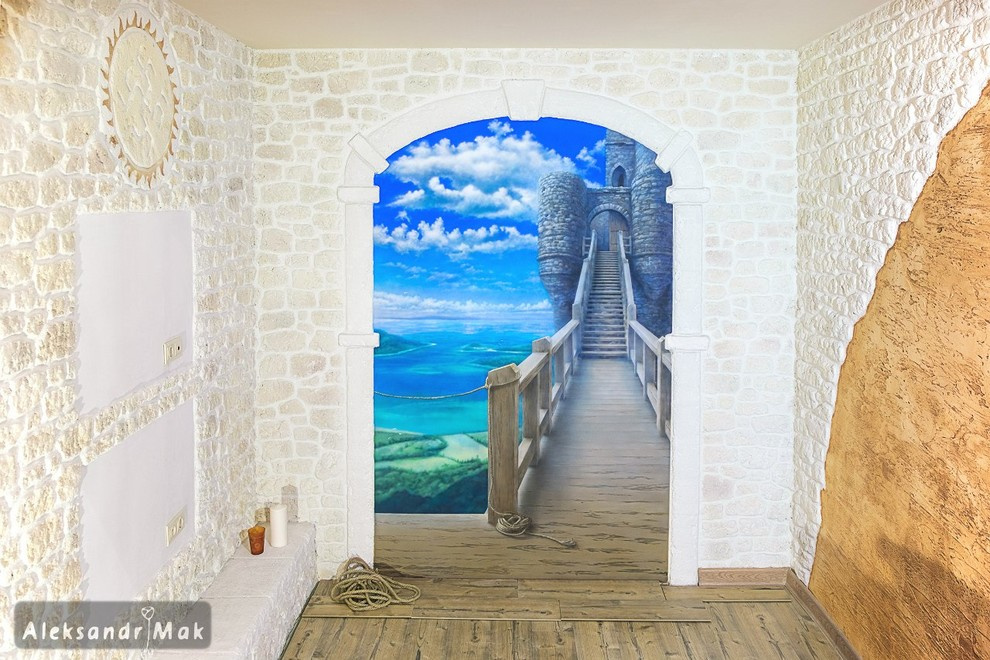 Обложка проекта: Роспись, аэрография на стене в квартире