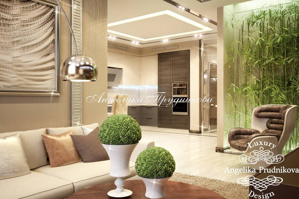 Интерьер квартиры в стиле Модерн на Мосфильмовской 2