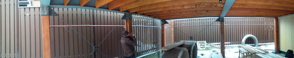 Обложка проекта: calculation, design, installation wind tension connectors for carport