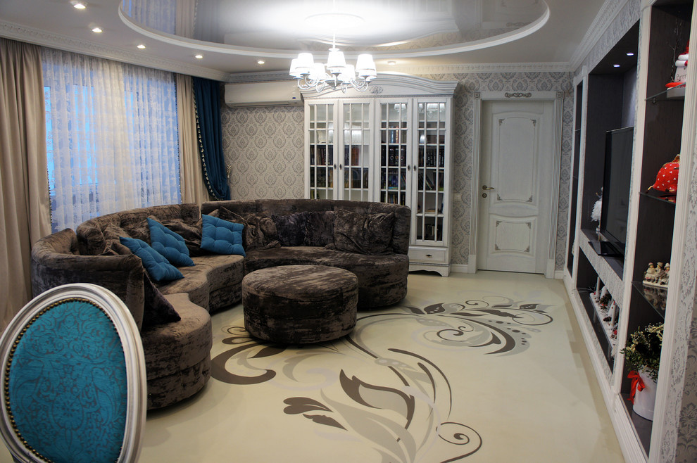 Изящное решение пола в классическом интерьере