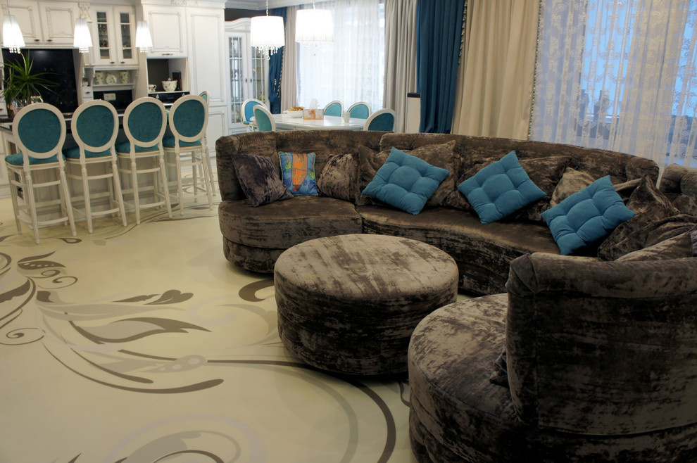 Изящное решение пола в классическом интерьере