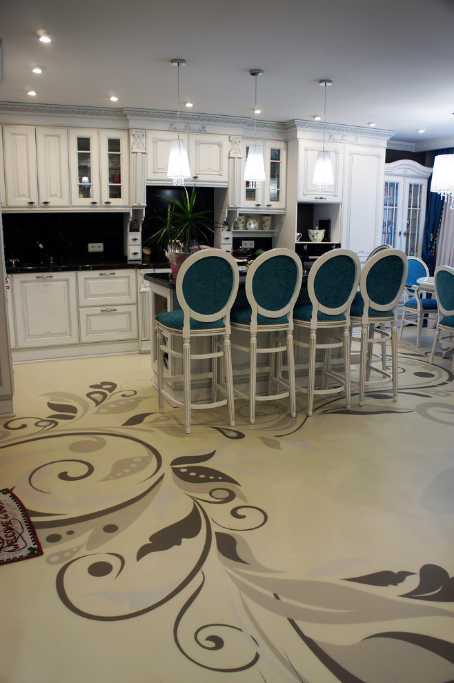 Изящное решение пола в классическом интерьере