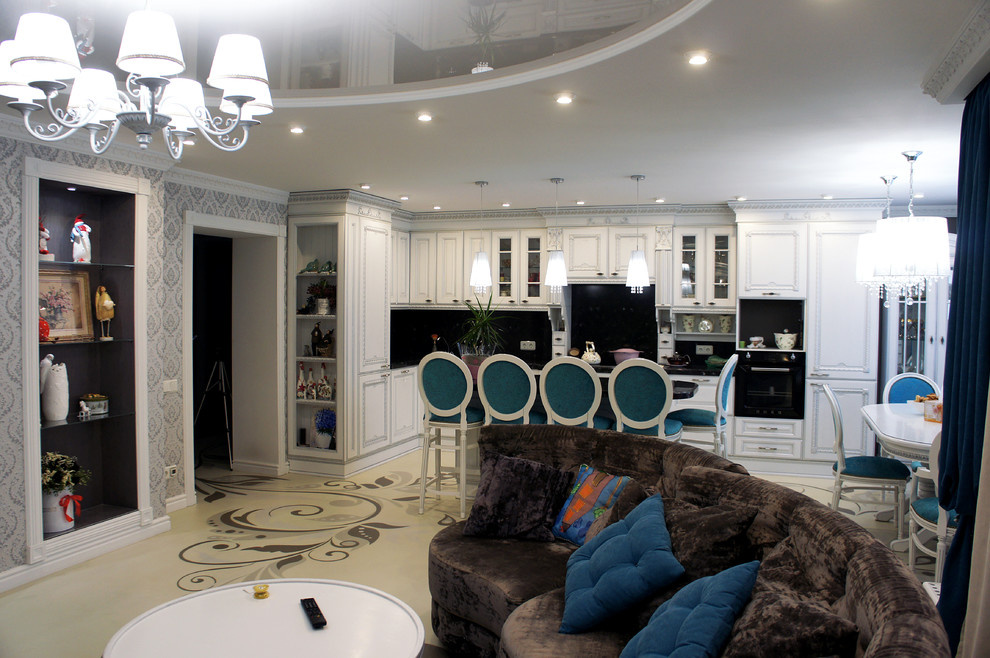 Изящное решение пола в классическом интерьере