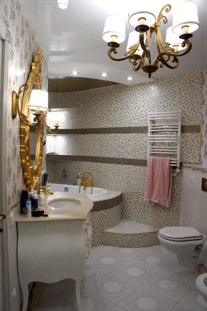 Изящное решение пола в классическом интерьере