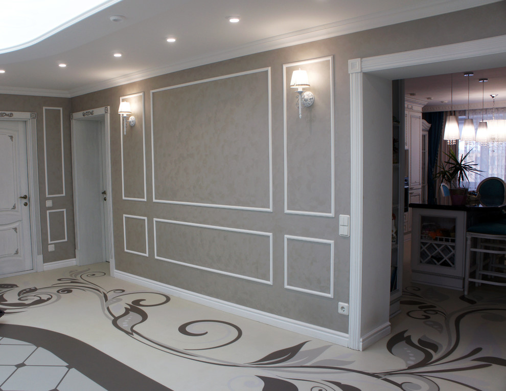 Изящное решение пола в классическом интерьере