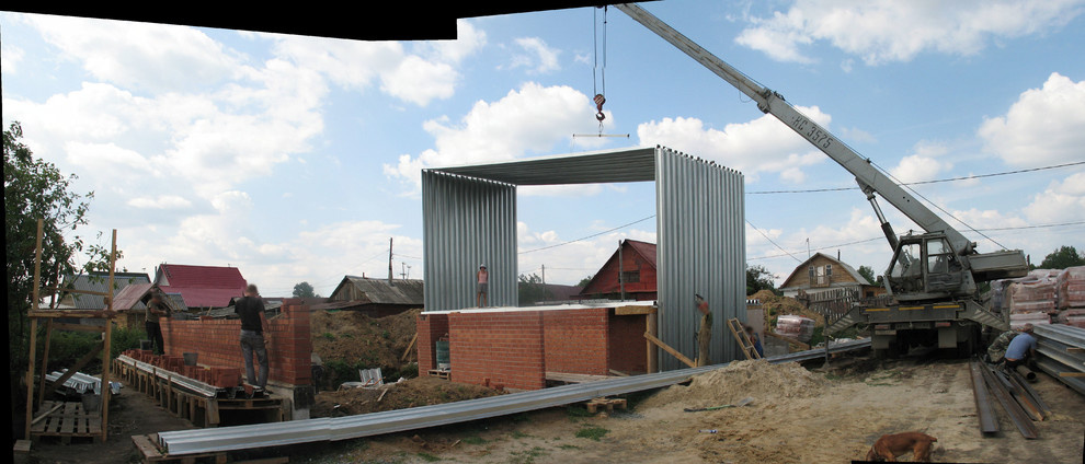 Проект жилого дома, использующего вторичное тепло для отопления.