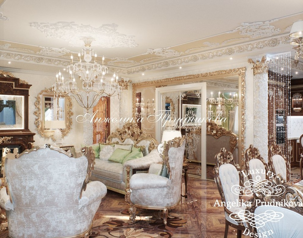 Дизайн Интерьера квартиры в стиле Золотая Классика