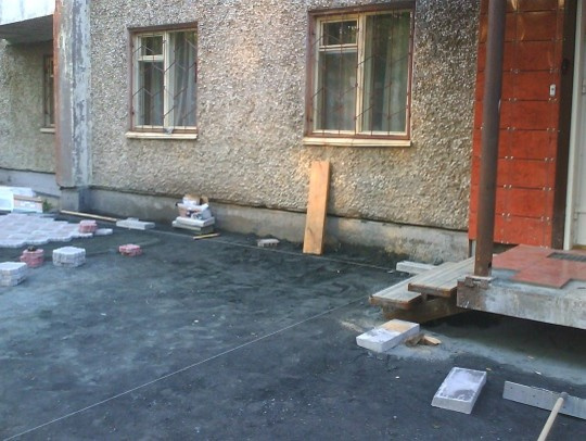 Благоустройство территории офиса. Разметка.