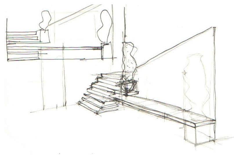 Эскиз лестницы
