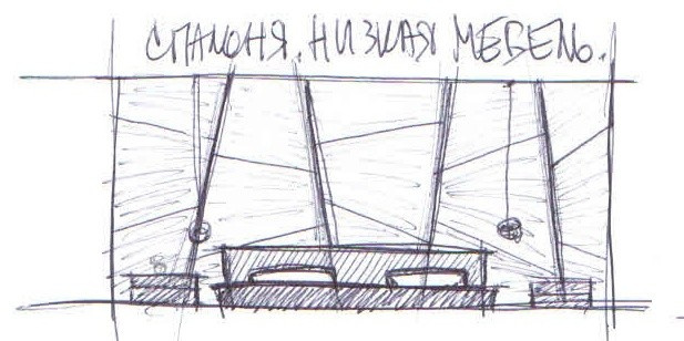 Эскиз спальни