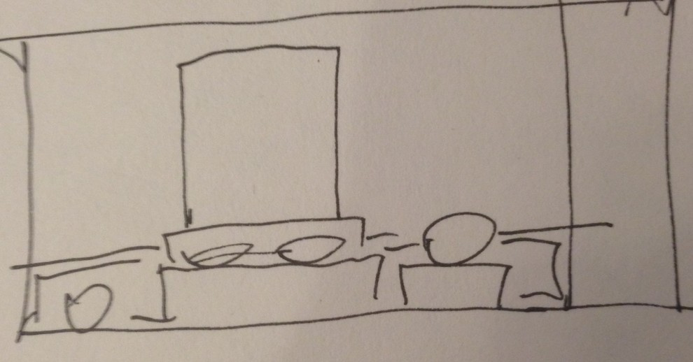 Эскиз спальни