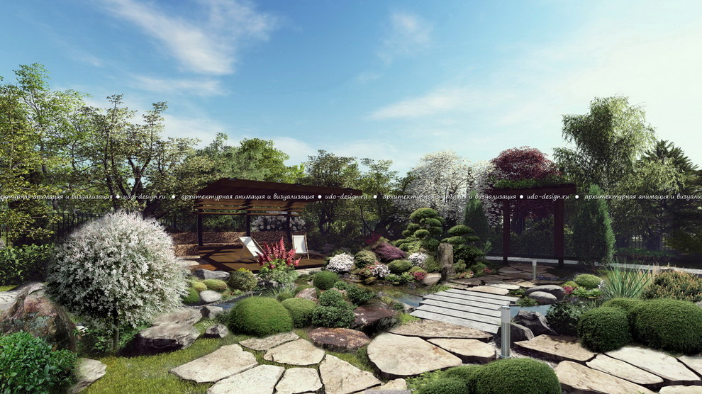 Обложка проекта: Приусадебный участок в восточном стиле