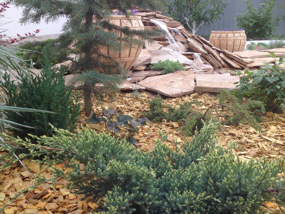 Садовый пруд в африканском стиле