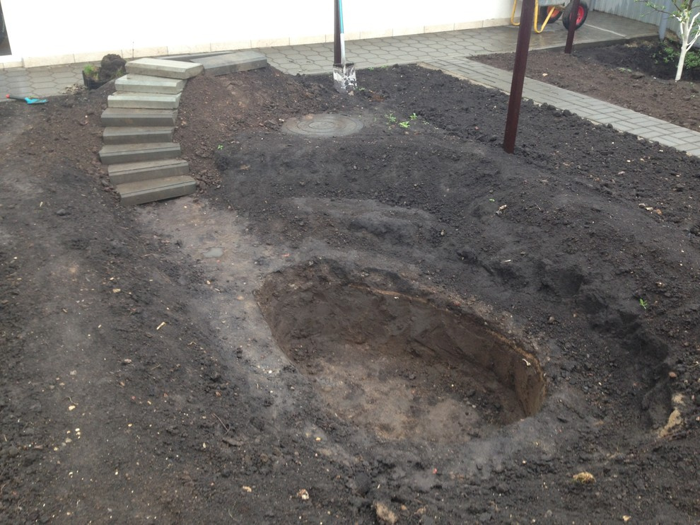 Садовый пруд в африканском стиле