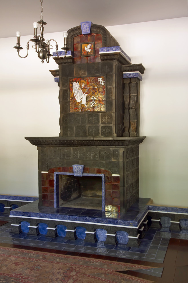 Камин в бибилиотеку "Ангел".