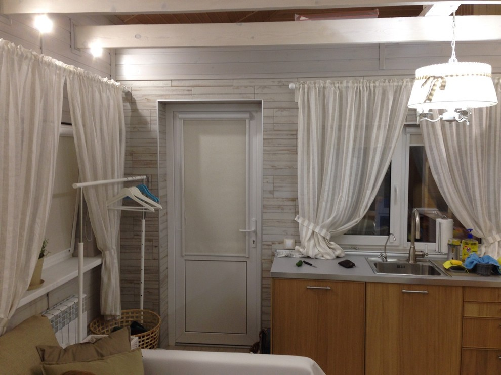 Гостевой дом с сауной "White/grey/wood"