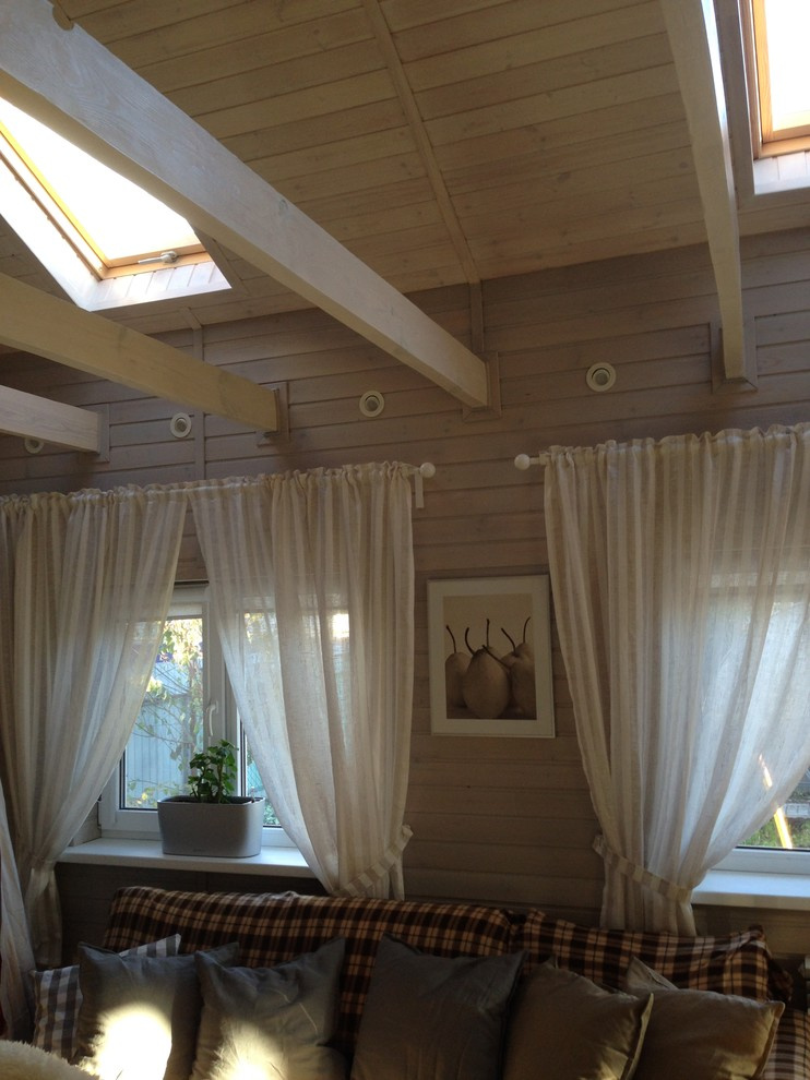 Гостевой дом с сауной "White/grey/wood"