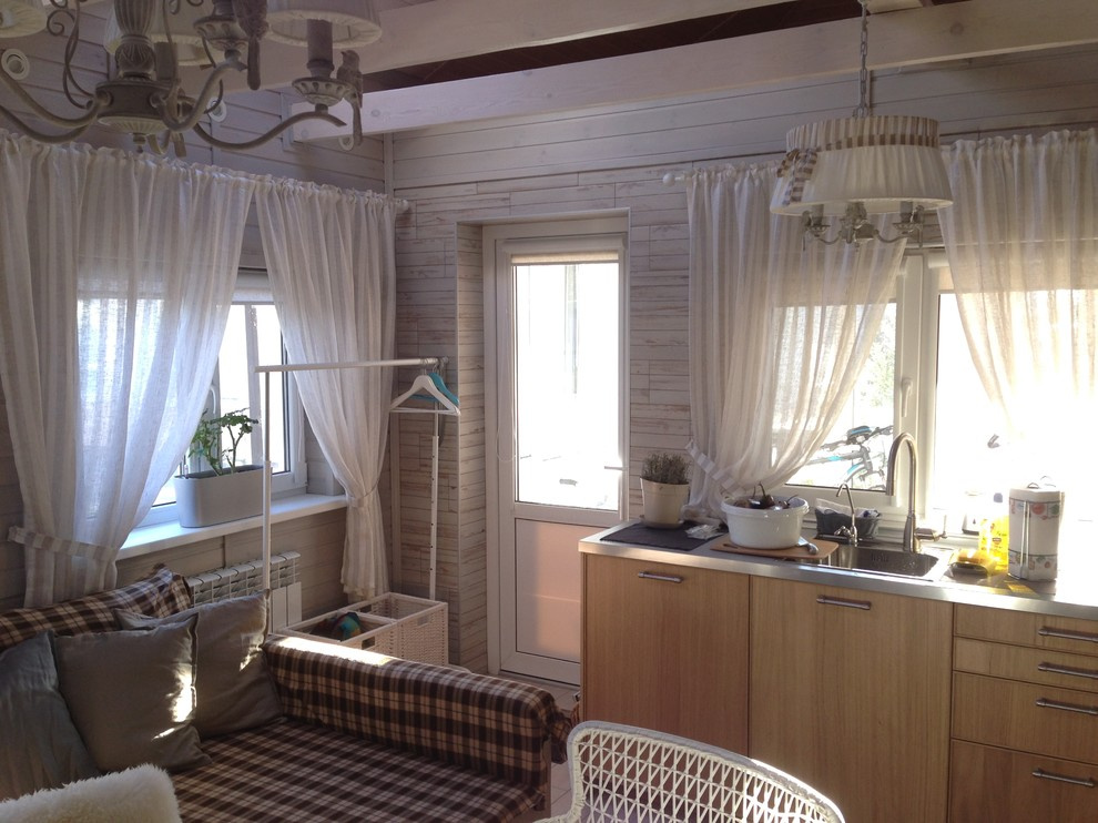 Гостевой дом с сауной "White/grey/wood"