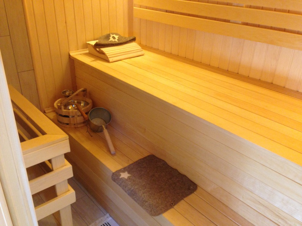 Гостевой дом с сауной "White/grey/wood"