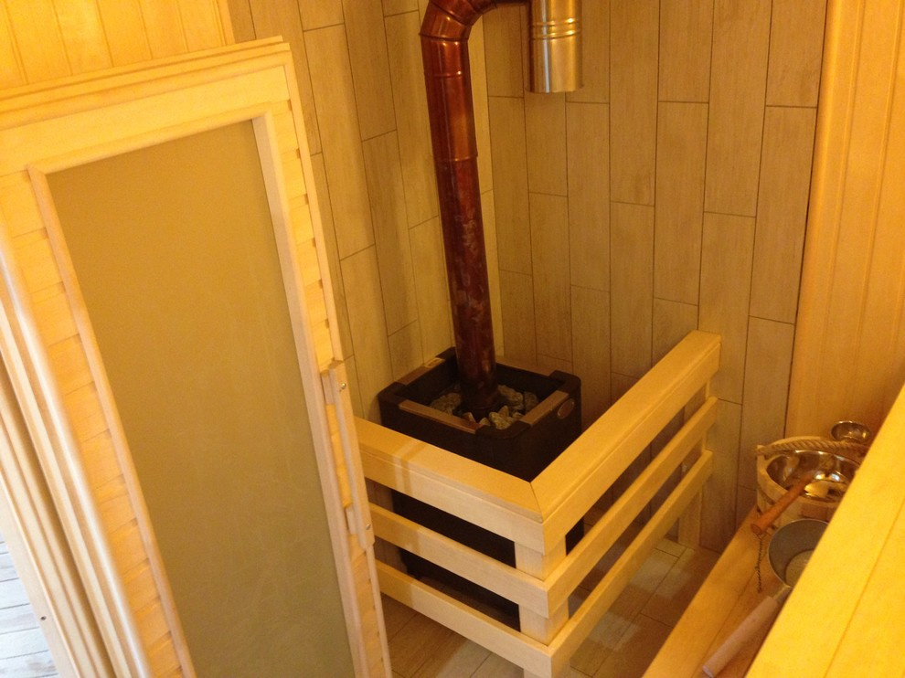 Гостевой дом с сауной "White/grey/wood"