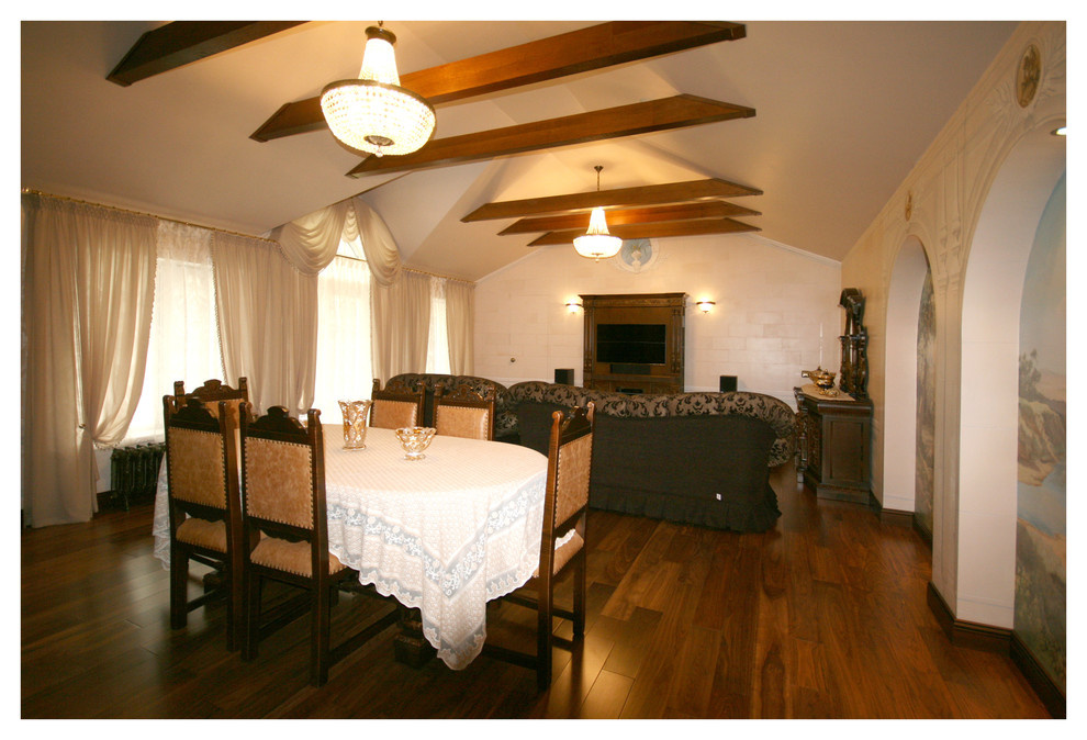 Проект интерьеров коттеджа в классическом стиле