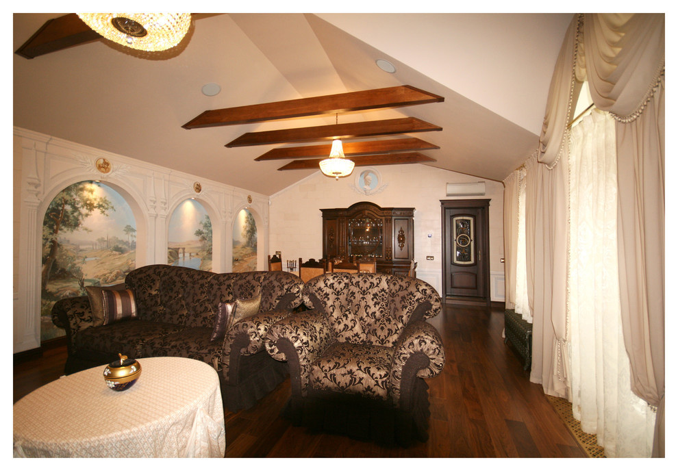 Проект интерьеров коттеджа в классическом стиле