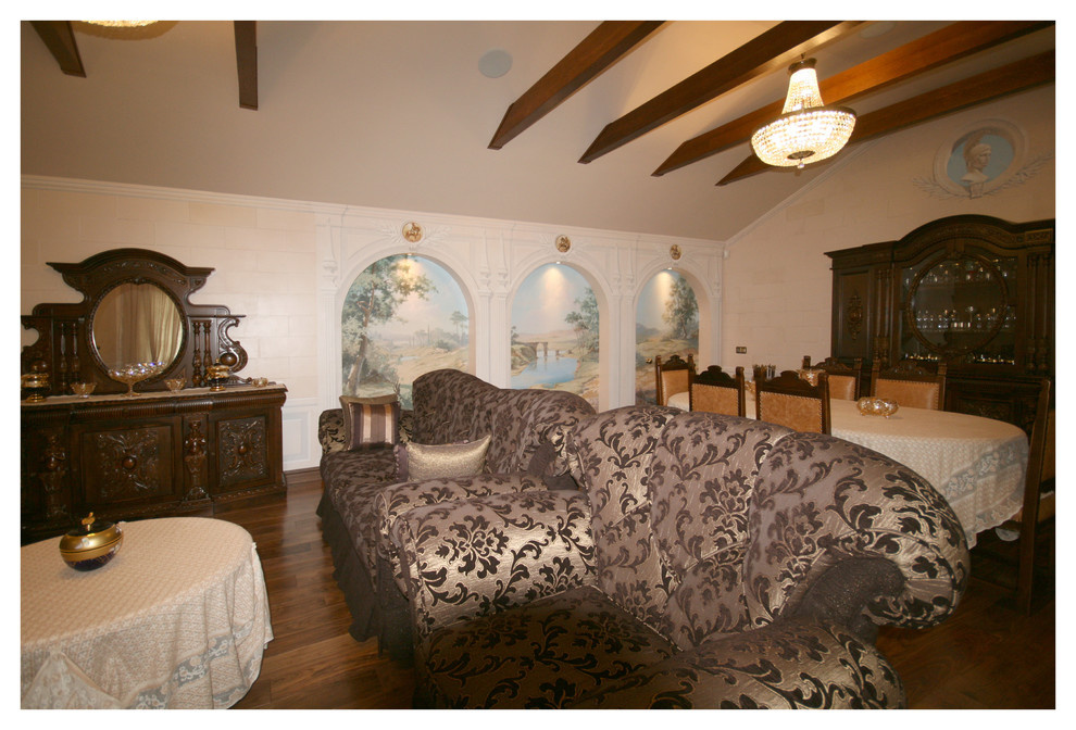 Проект интерьеров коттеджа в классическом стиле