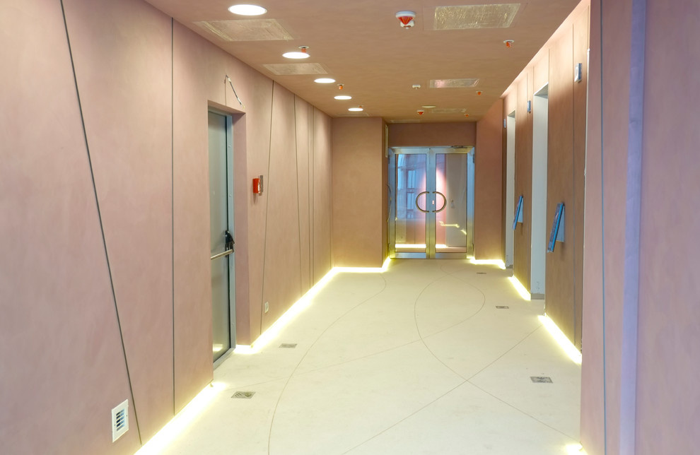 Moscow - City. Башня "Евразия", апартаменты. Декоративные работы Profi Brush