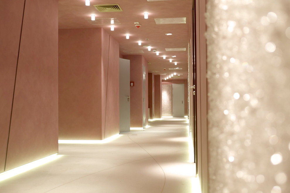 Moscow - City. Башня "Евразия", апартаменты. Декоративные работы Profi Brush