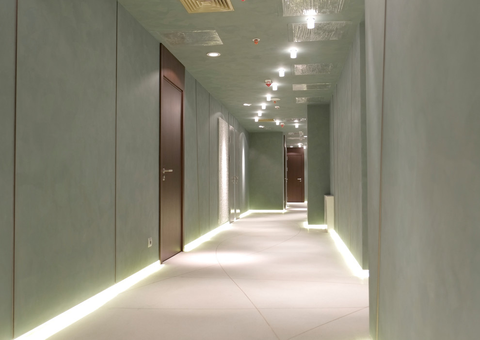 Moscow - City. Башня "Евразия", апартаменты. Декоративные работы Profi Brush