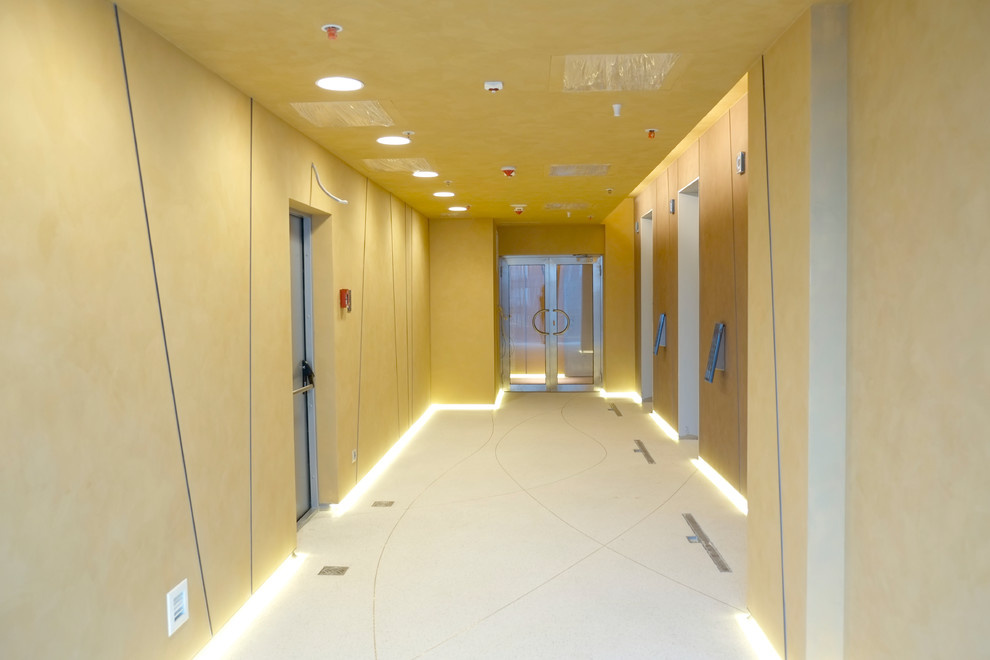 Moscow - City. Башня "Евразия", апартаменты. Декоративные работы Profi Brush