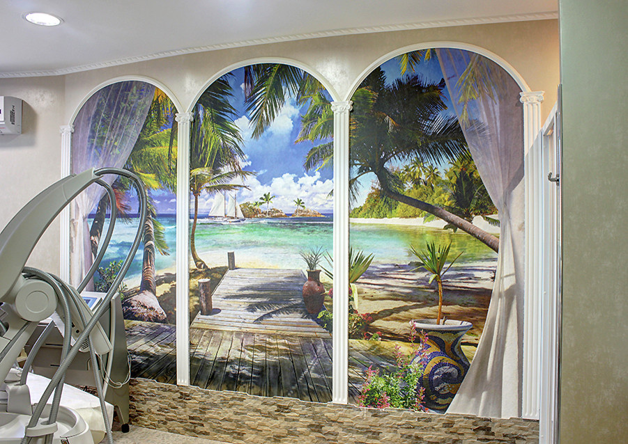 Витражи в салоне красоты "Teosofia". Белгород.