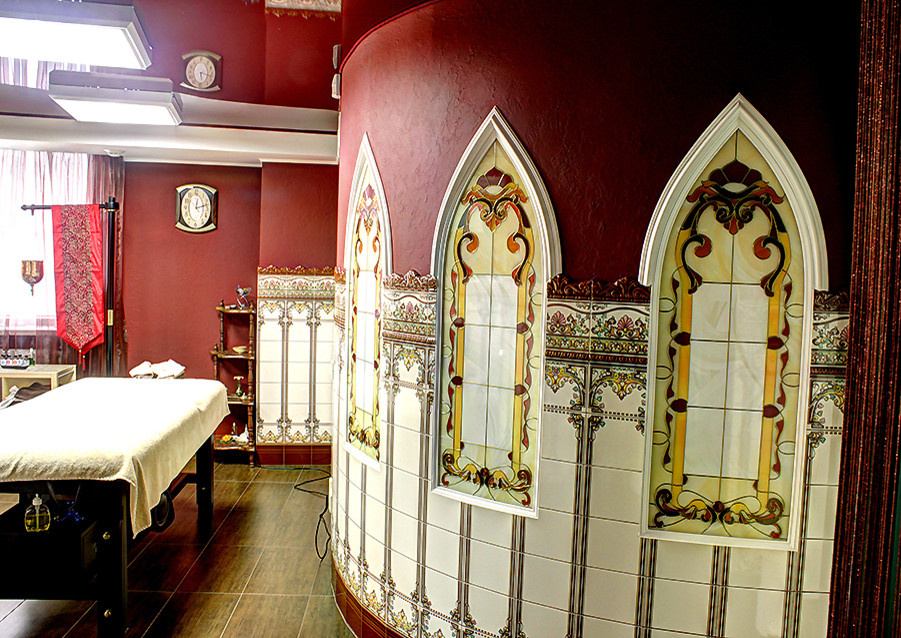 Витражи в салоне красоты "Teosofia". Белгород.