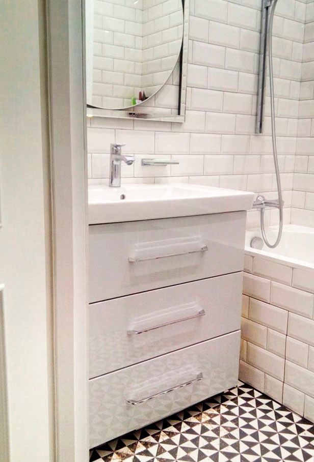 Тумба под раковину, глянец