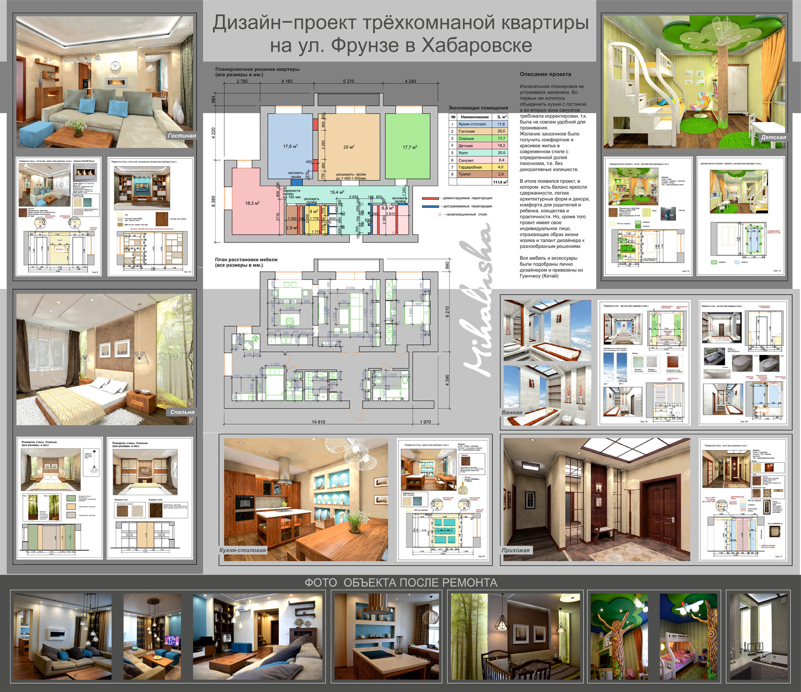 Квартира в Хабаровске 112 кв.м.