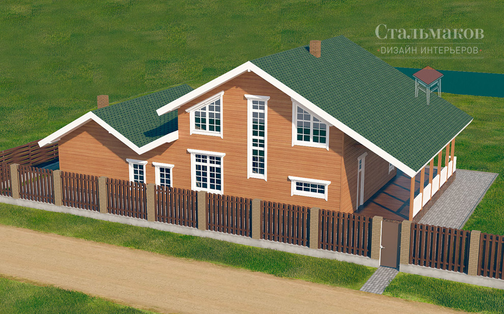 Загородный дом из бруса