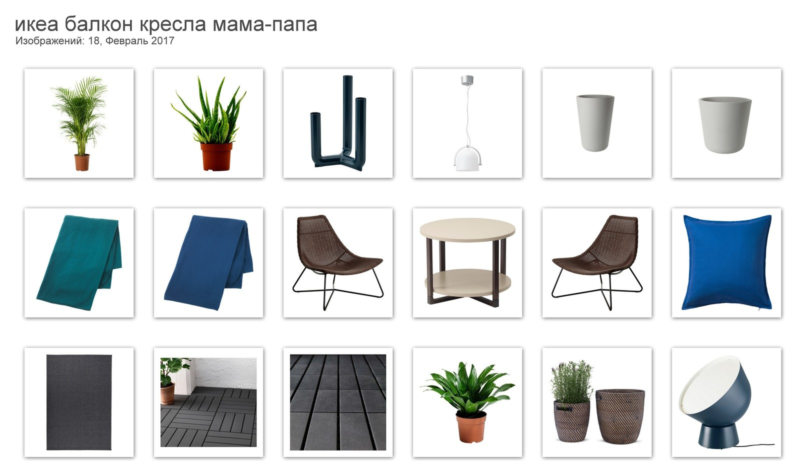 Коллажи с идеями для реализации