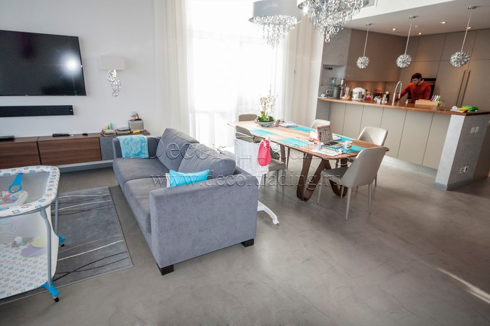 Декоративный пол под бетон