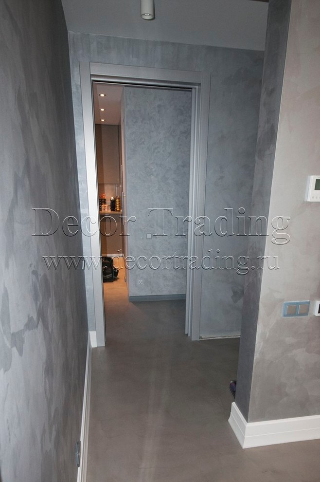 Обложка проекта: Микроцемент и декоративная краска в загародном доме