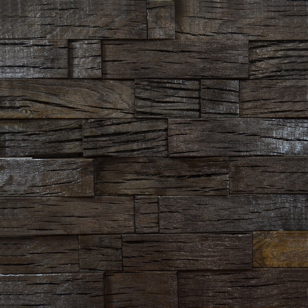 Деревянные панели Live Edge Design, массив мореного дуба