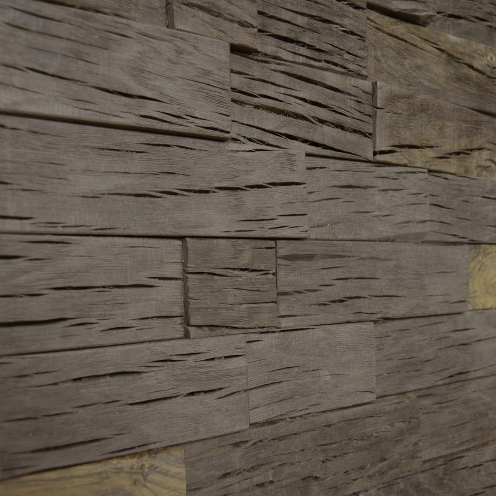 Деревянные панели Live Edge Design, массив мореного дуба